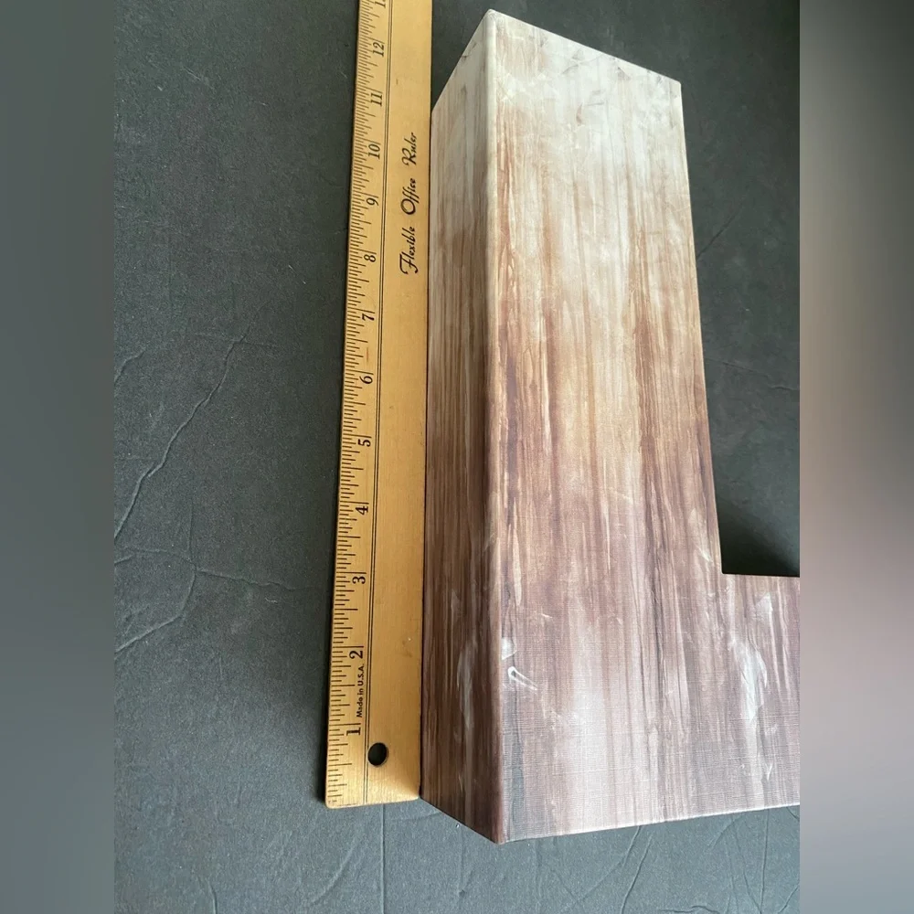 Ashland Michaels Monogram ‘L’ Letter tabletop decor box opens rustic woodland - Picture 6 of 10